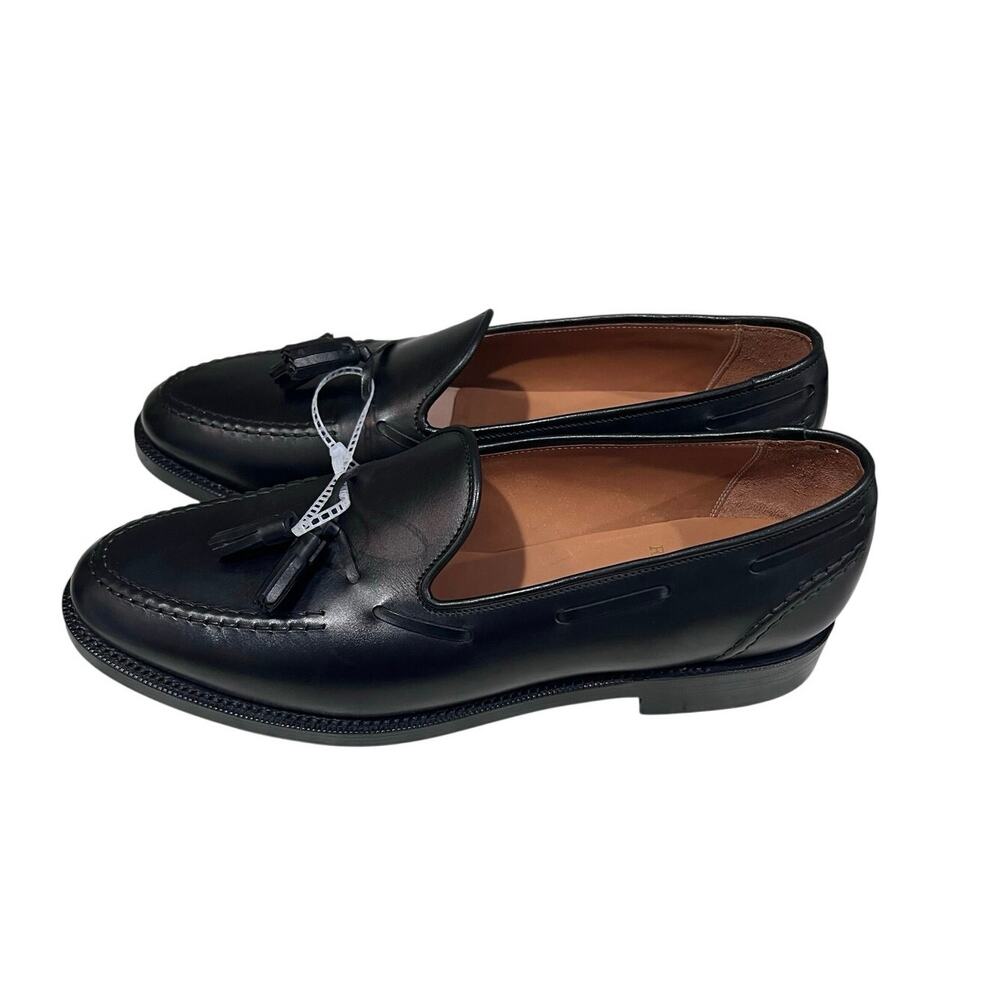 Polo Ralph Lauren Tassel Loafers Black Leather Shoes Made in Spain Men’s 10.5 D